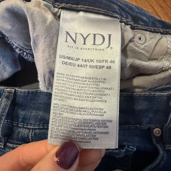 NYDJ Barbara bootcut high rise jeans size 14 - Picture 10 of 13